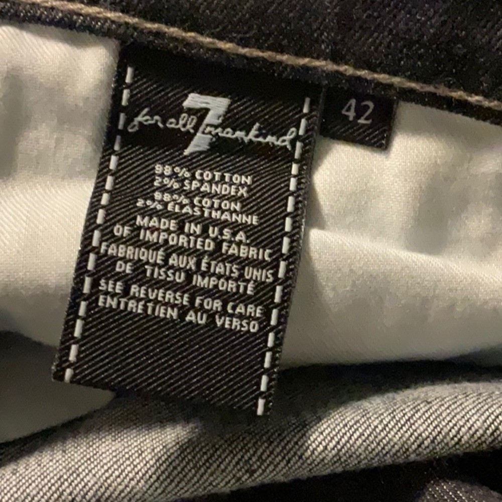 7 For All Mankind Austyn Jeans - Dark Blue size 42 - Picture 10 of 12